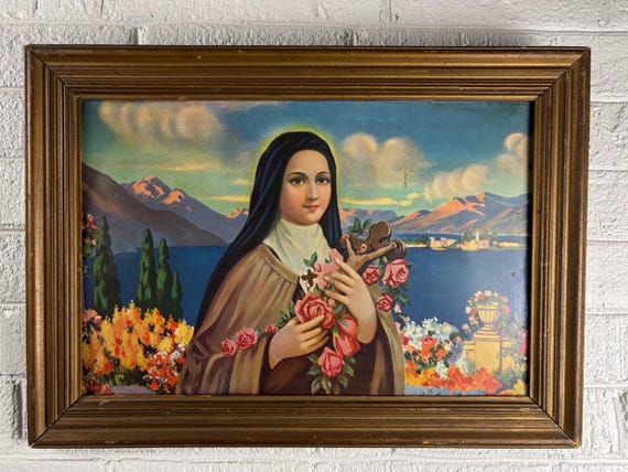Madonna Lady Guadalupe Frame Print on Tin