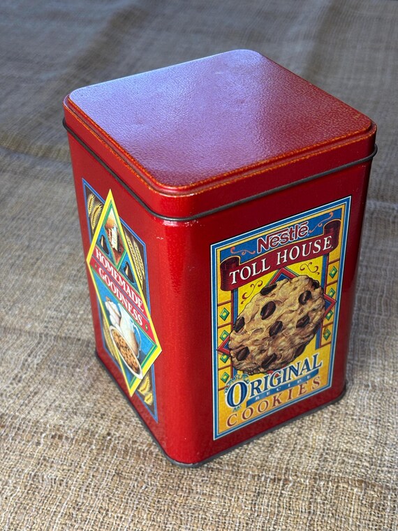 Vintage Collectible Nestle Toll House Cookie Tin (contains no cookies)