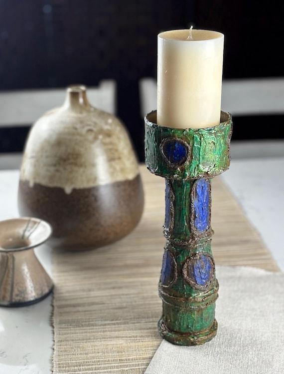 Groovy Candle Holder 1960’s Craft Project