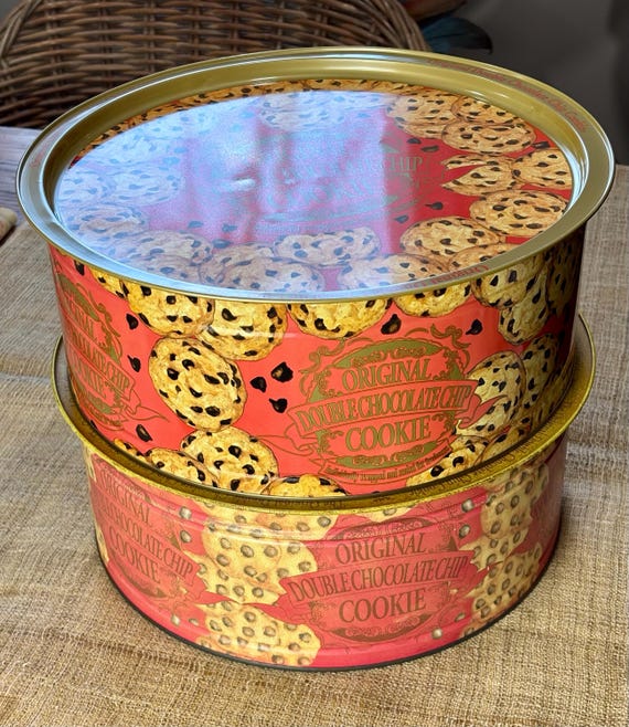 Vintage Collectible Natco Chocolate Chip Cookie Tins