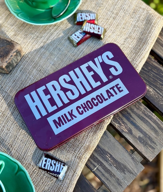 Vintage Hershey’s Chocolate Tin Trinket Or Candy Tin Box