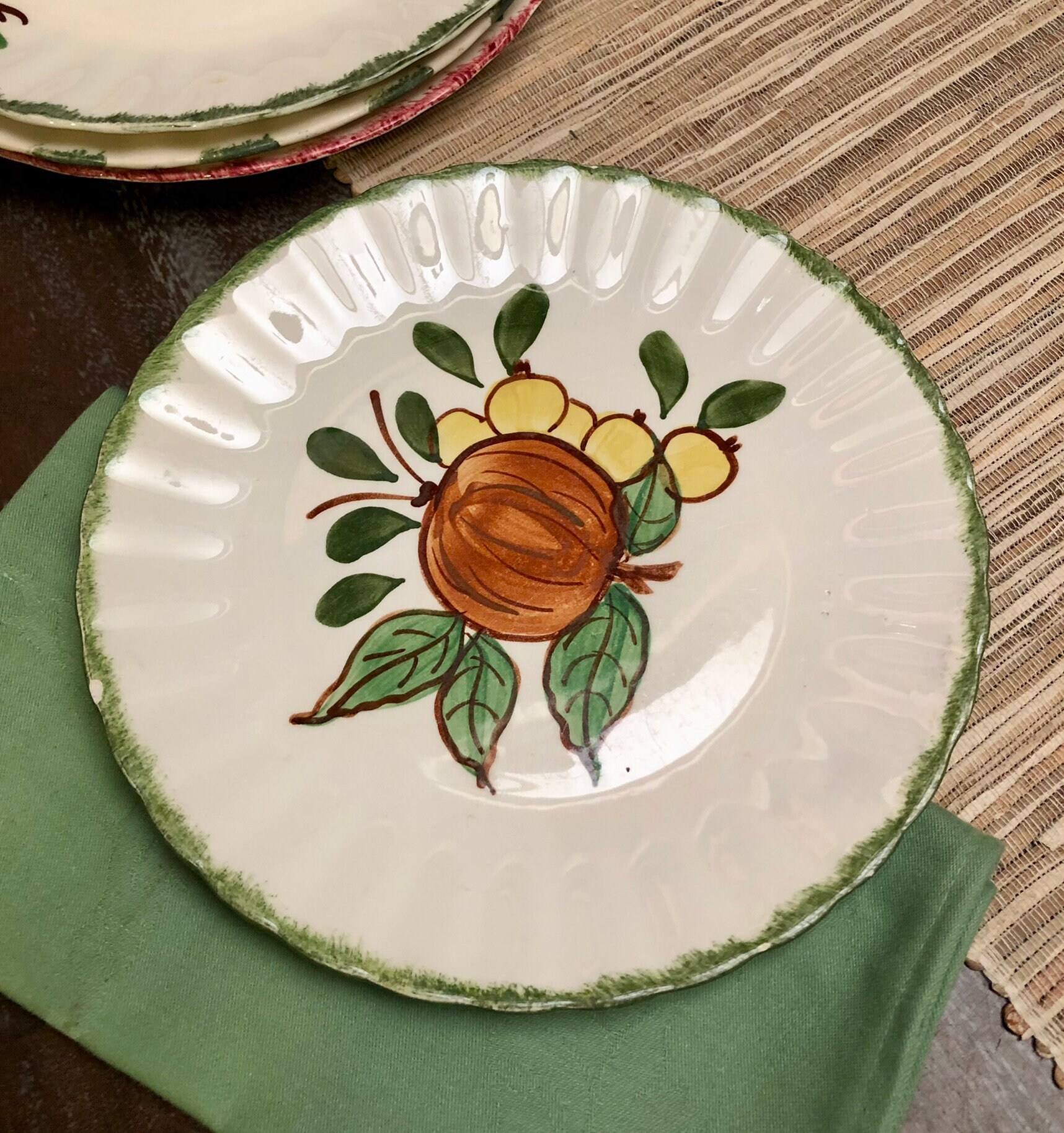 Blue Ridge Southern Potteries Inc. Dinner Plates 4 Etsy