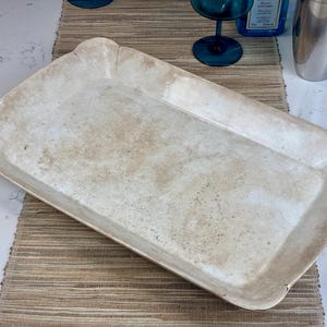 Adamantine China Semi Porcelain Rectangular Platter 19th Century