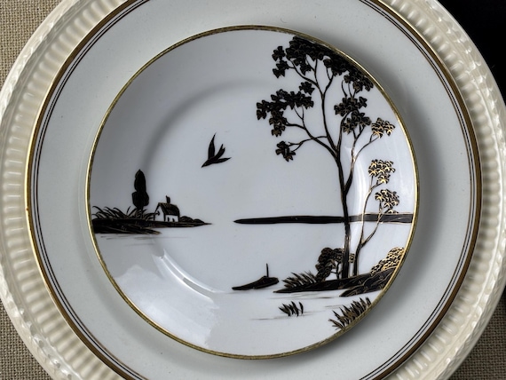 Nippon Hand Painted Bread and Butter Plates (2) Morimura Plates