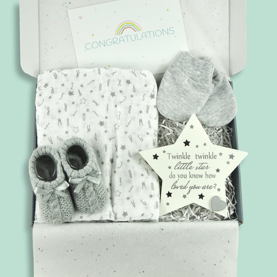 Letterbox Gift Box Twinkle Twinkle Little Star New Baby Gift Set Unisex ...