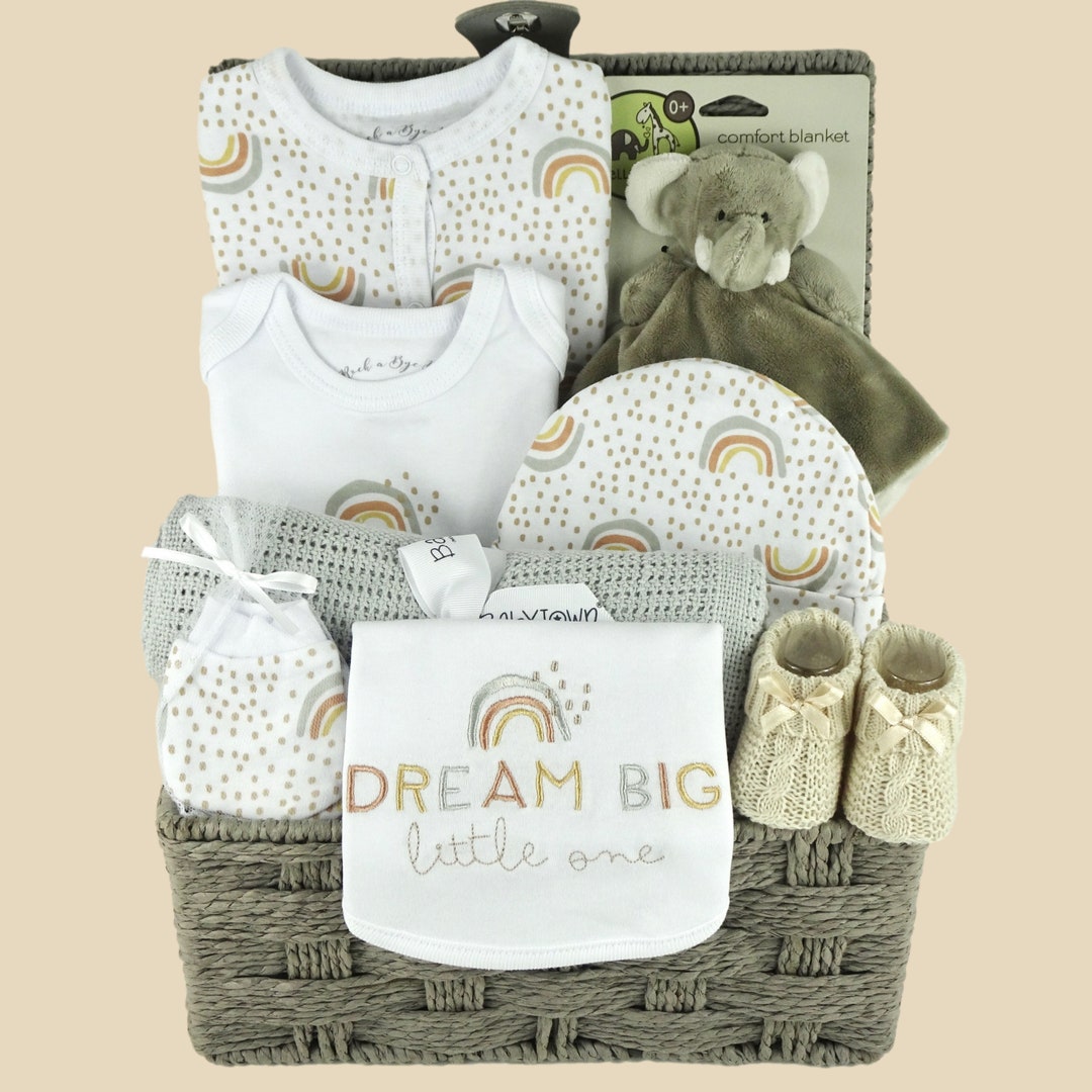 Dream Big Little One New Baby Gift Hamper Newborn Gender Neutral ...