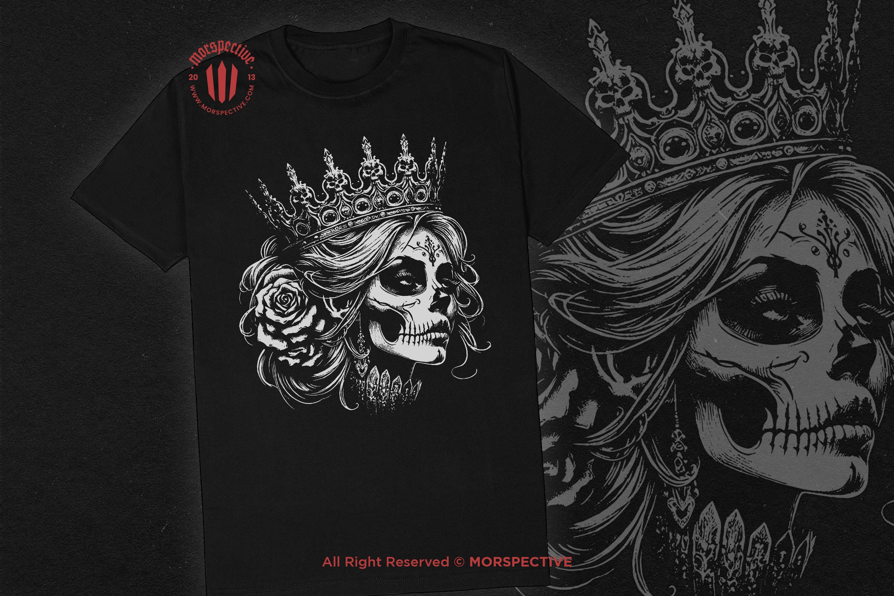 10 Bundle Dark Art Skull Queens Girl Lady Rose and Crown Grunge Vintage ...