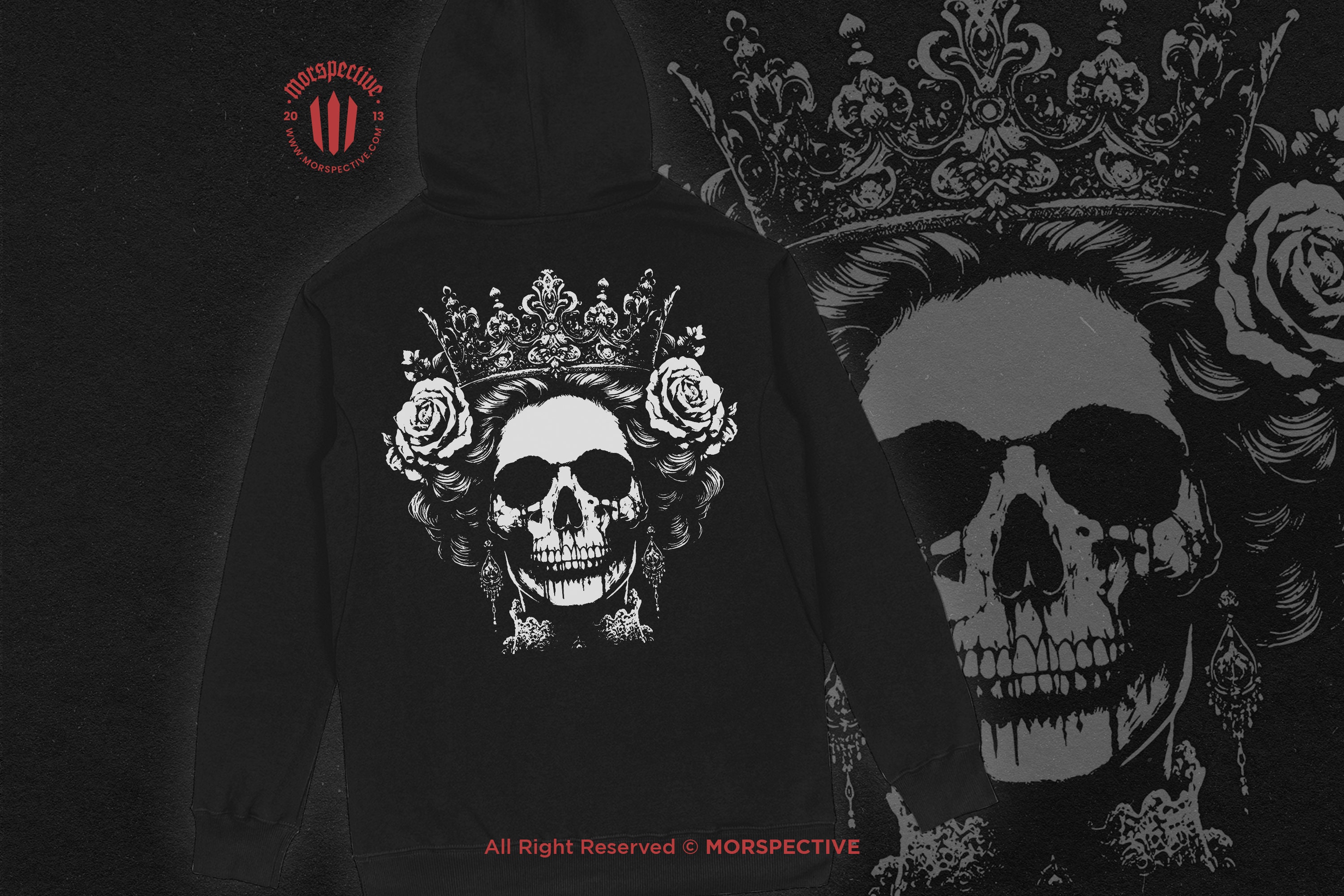 10 Bundle Dark Art Skull Queens Girl Lady Rose and Crown Grunge Vintage ...