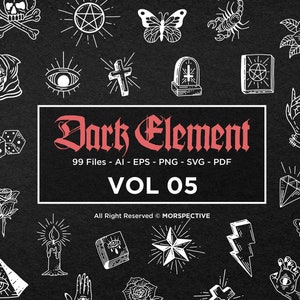99 Dark Element Magic and Celestial Wicca Line Art boho moon sun Gothic Horror mystic Tattoo Skull SVG Skull png Clipart Vector illustration