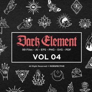 99 Dark Element Mystical Magic Celestial Venom Simple Line moon sun Symbols Occult mystic Tattoo Skull SVG Skull Clipart Vector illustration