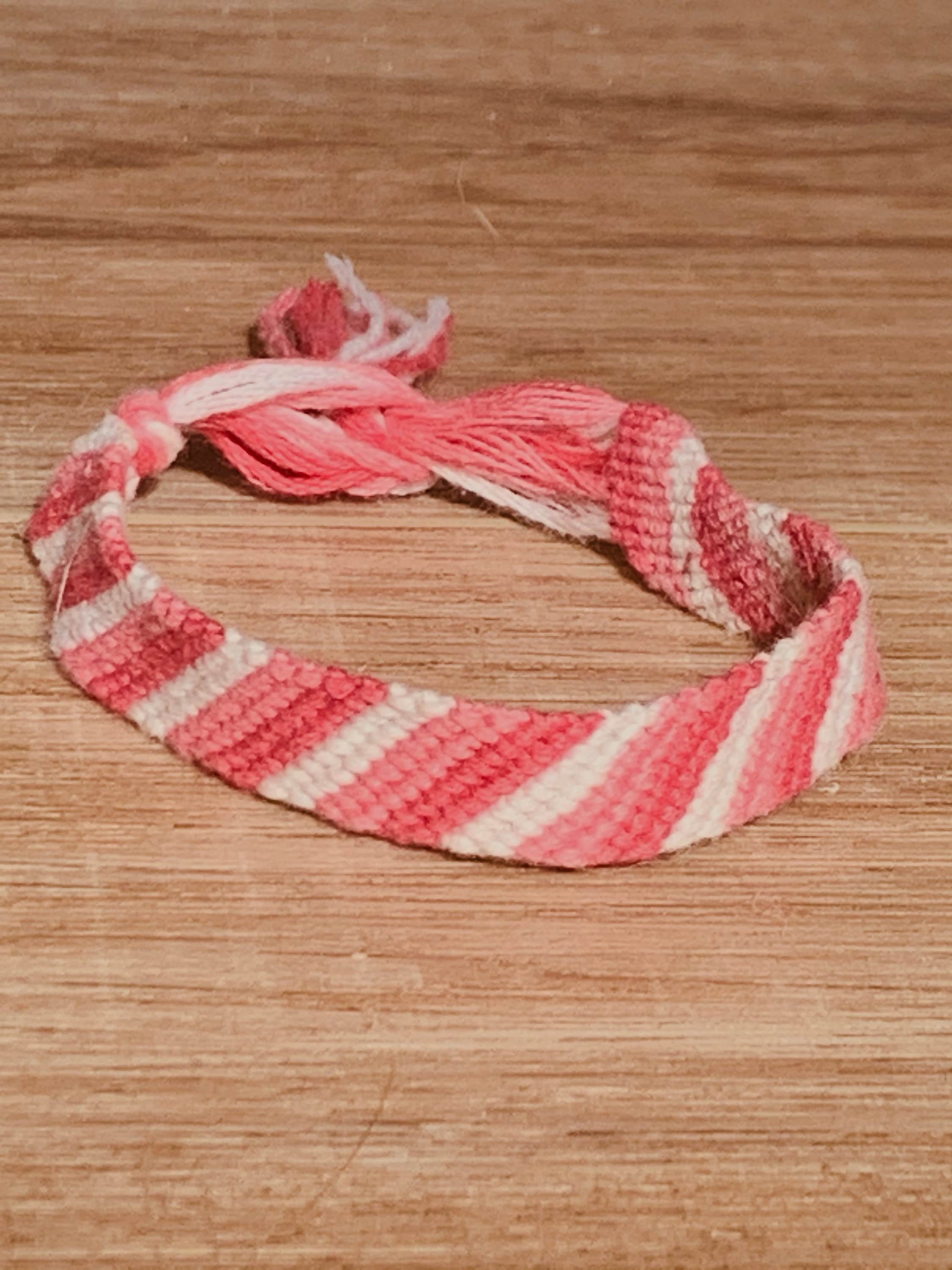 Bordered candy stripe bracelet Clearance