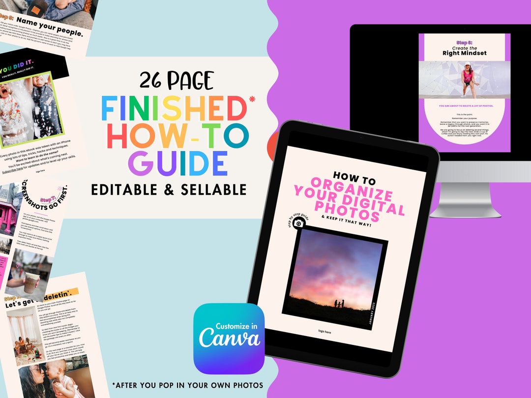 How to Guide Template | 26 Pages | Colorful, Professional Template for ...