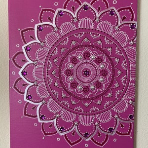 Mandala, Mandala Painting, Mandala Art, Canvas, Acrylic Paint, Home ...