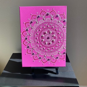 Mandala, Mandala Painting, Mandala Art, Canvas, Acrylic Paint, Home ...