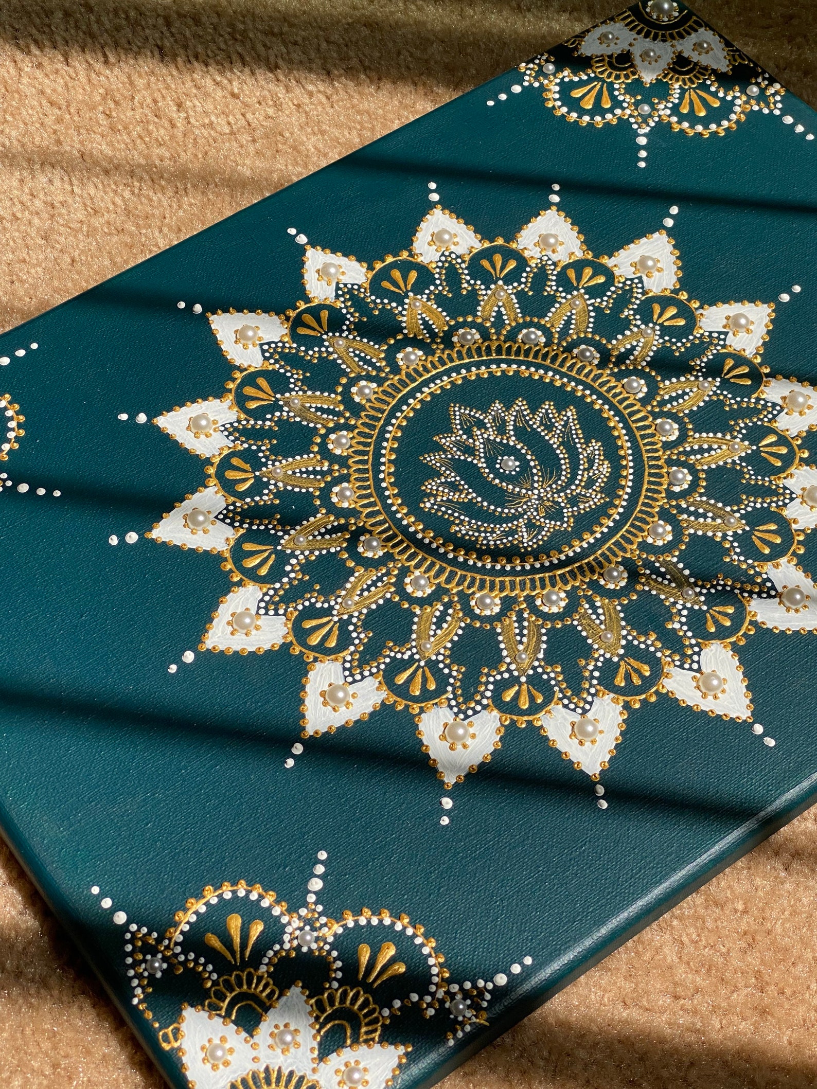 Mandala, Mandala Painting, Mandala Art, Canvas, Acrylic Paint, Home ...