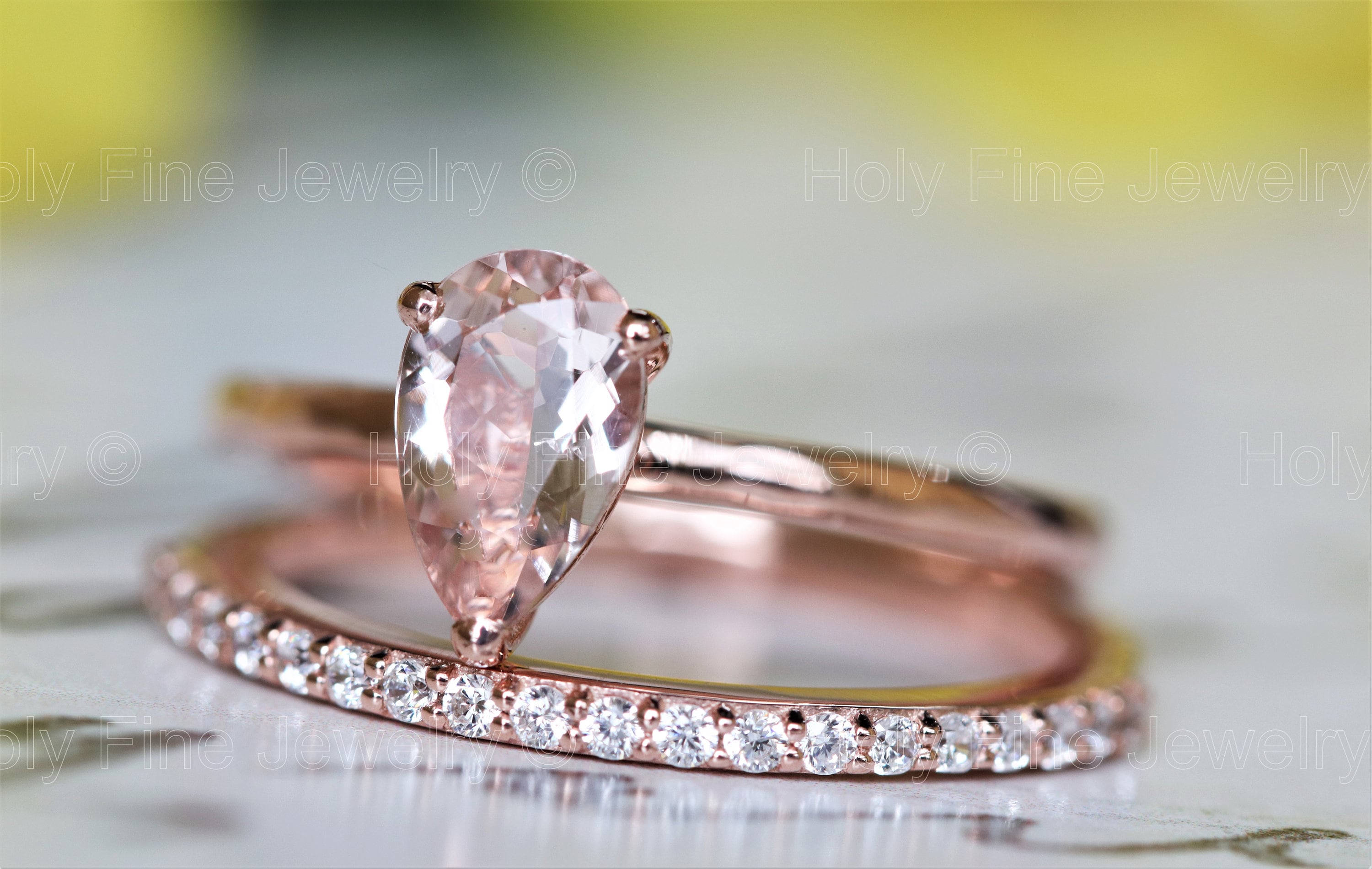 Champagne morganite ring sale