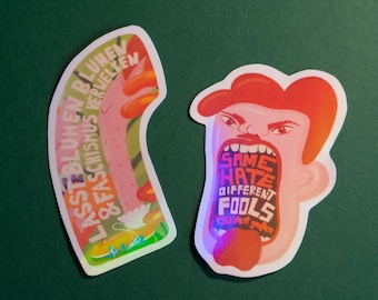 SET - Anti-Fascism Stickers | Stickers against the Right