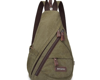 バッグ liju Canvas Sling Bag green liju Canvas Sling Bag green