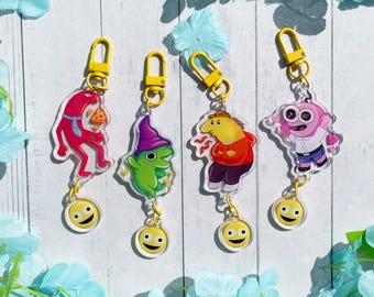 Smiling Friends Acrylic Linked Charms