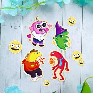 Smiling Friends Vinyl Waterproof Stickers