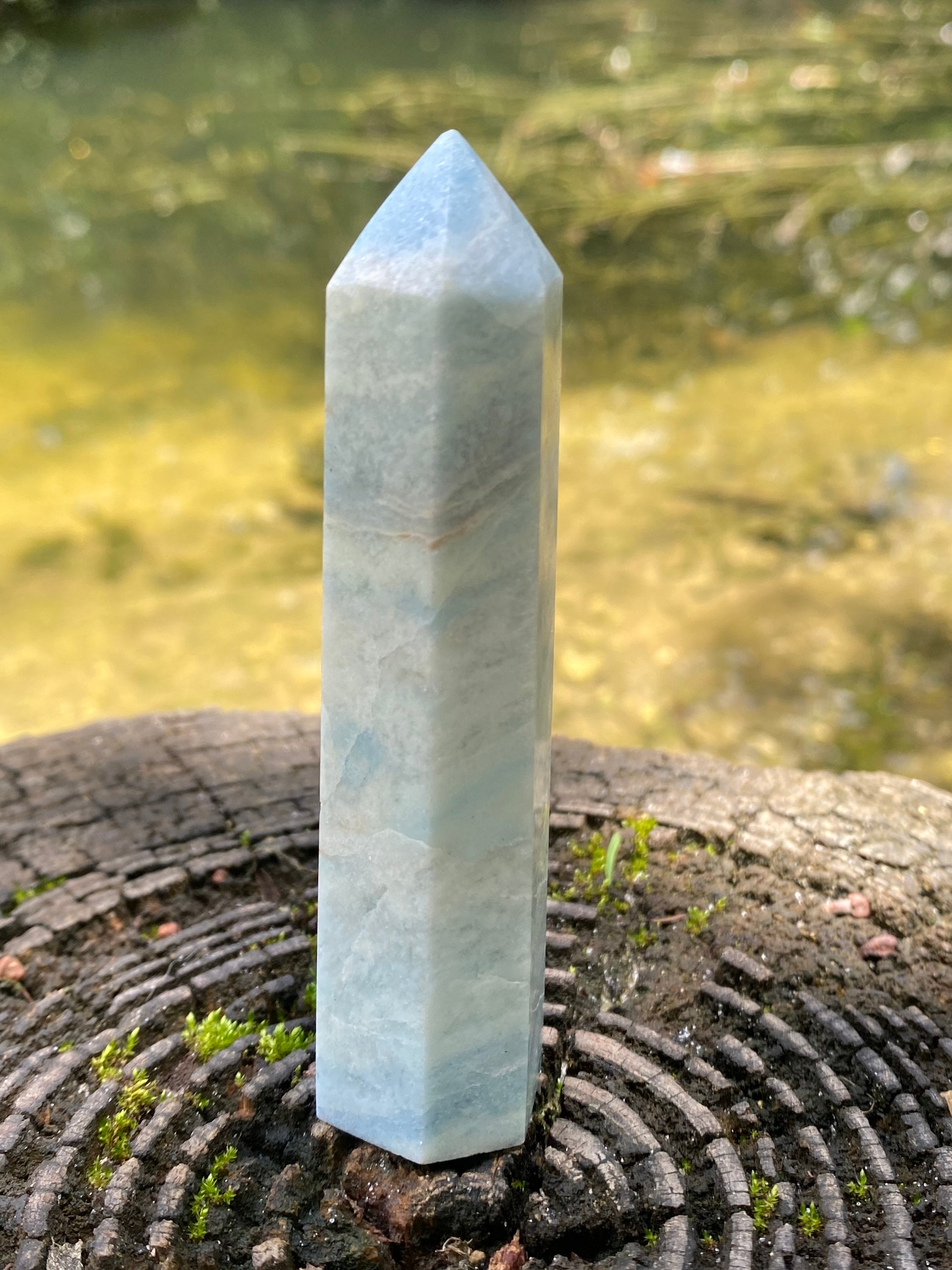 Sky Blue Quartz Tower / Crystal Point Tower / Cristales de Etsy