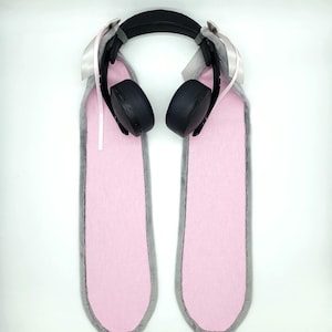 XL Extra Long GREY bunny ears for headphones