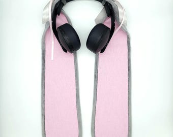 XL Extra Long GREY bunny ears for headphones