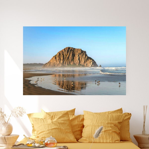 Morro Rock Canvas Print | Coastal Wall Art | Morro Bay | California | Matte Canvas | Stretched Canvas | Gift for Mom