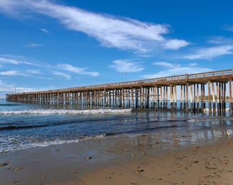 Ventura Pier Canvas Print | Coastal Wall Art: Beach Wall Art, Ventura California Print