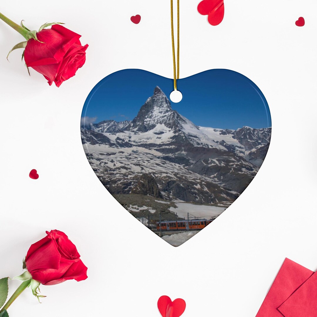 Matterhorn Ceramic Christmas Tree Ornament Holiday Decoration Matterhorn Ceramic Christmas Tree Ornament Holiday Decoration