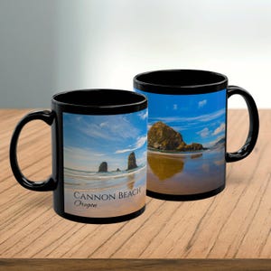 Cannon Beach Oregon Coffee Mug: Oregon Coast Souvenir