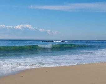 Crystal Cove Pacific Wave Canvas Print -Orange County Beach Wall Art