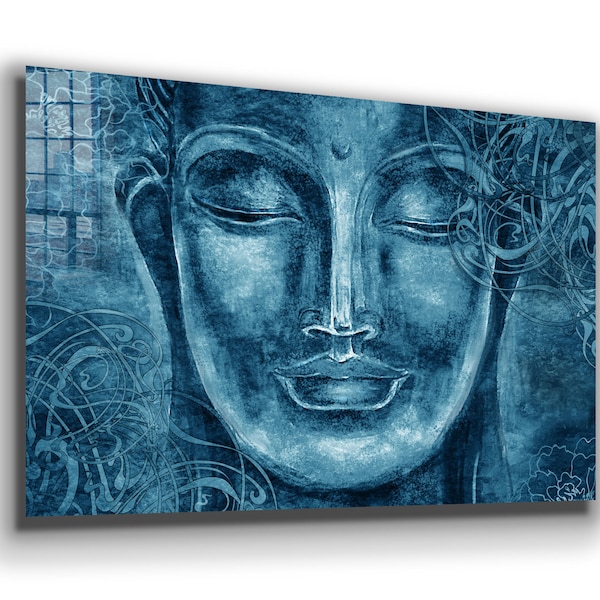 Large Wooden Buddha Wall Art Etsy
