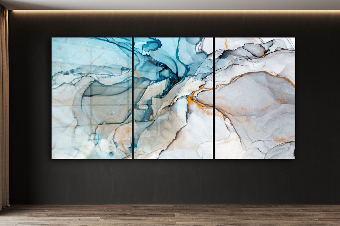 Abstract Extra Large Tempered Glass or Canvas Printing Wall Art