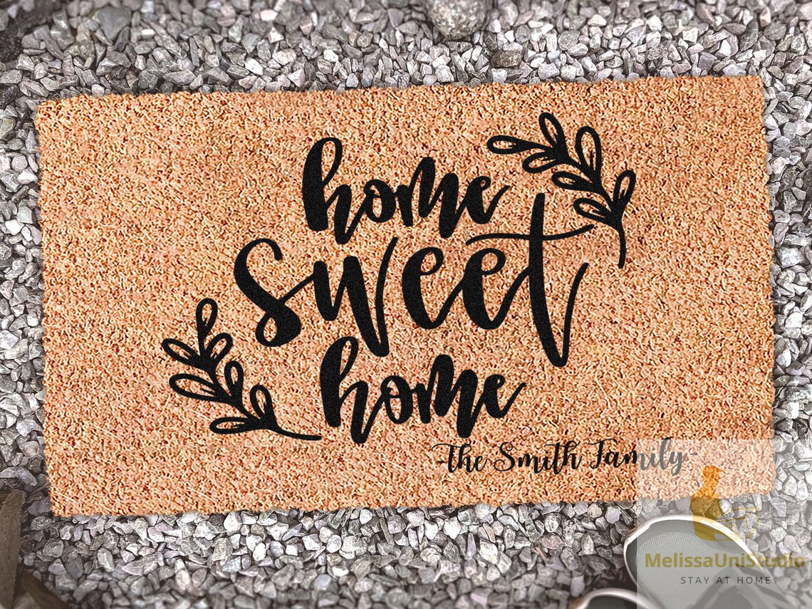 Home Sweet Home Doormat Pesonalized Doormat Funny Doormat Etsy