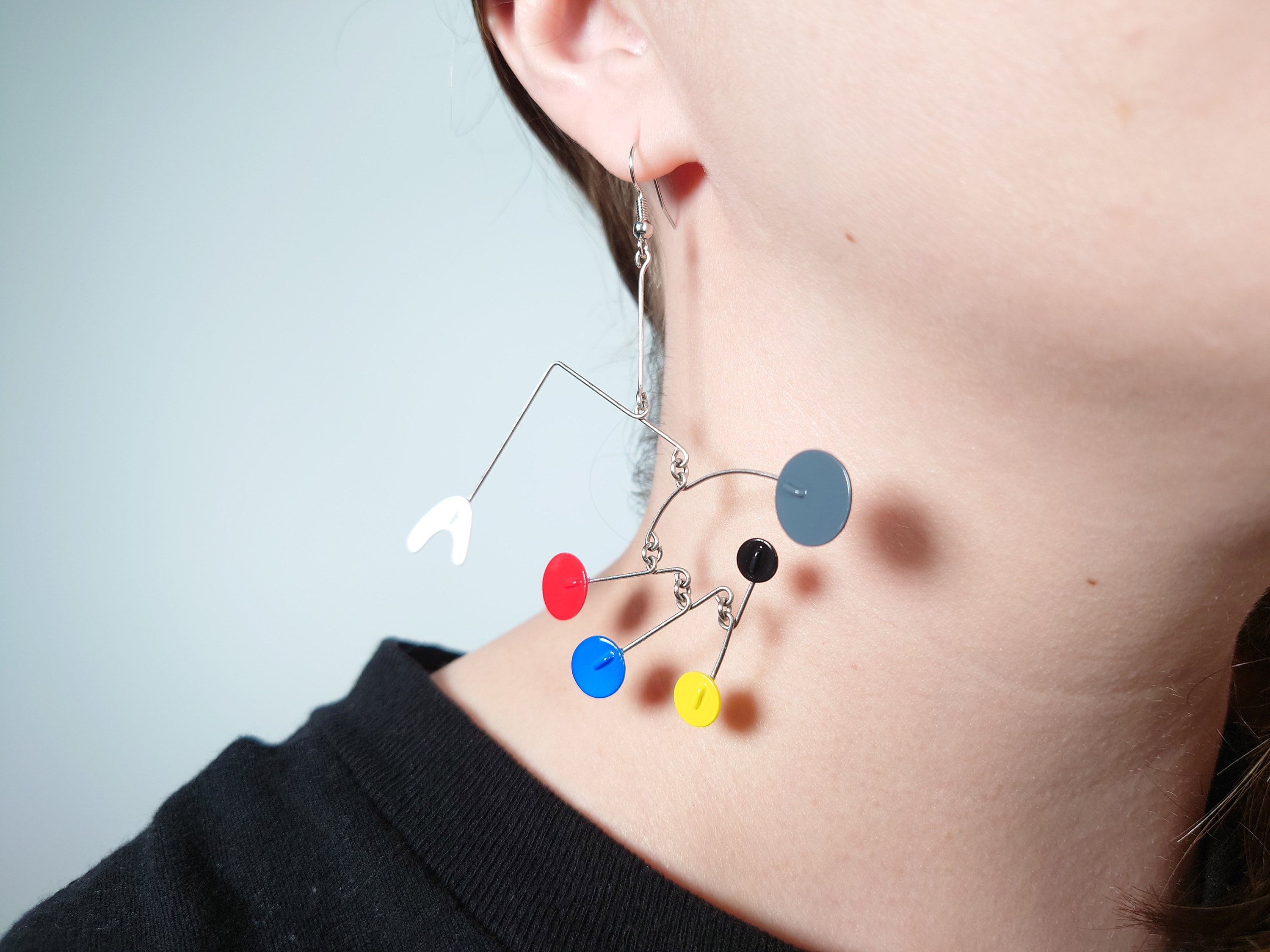 Mid Century Modern Kinetic Mobile Earrings