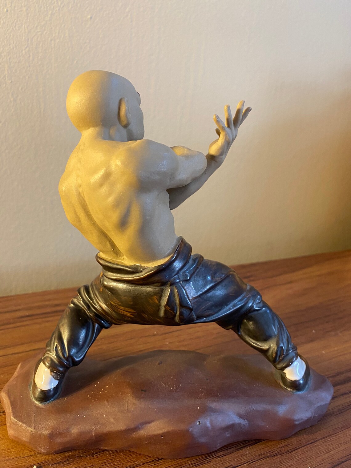 3 Rare Vintage Chinese Shaolin Monk Figurines Etsy