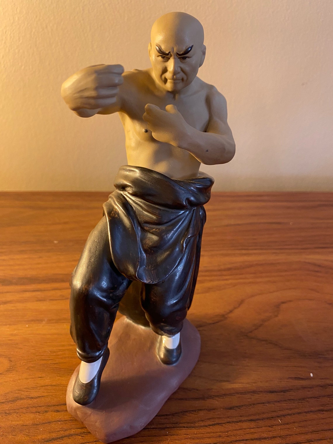 3 Rare Vintage Chinese Shaolin Monk Figurines Etsy