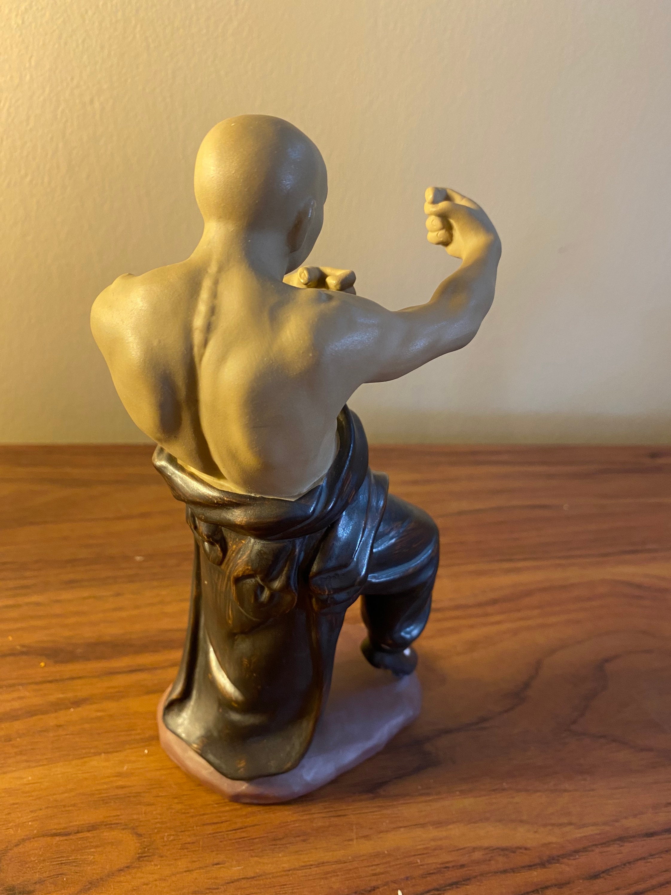 3 Rare Vintage Chinese Shaolin Monk Figurines Etsy