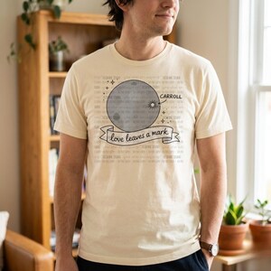 Artemis II Moon Crater Memorial Shirt, Love Leaves Mark Graphic Tee