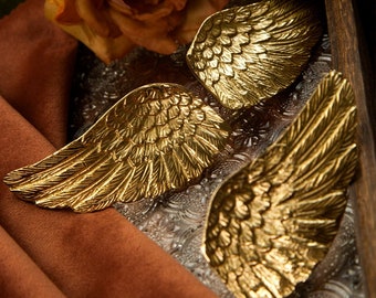 Unique Brass Angel Wing Knobs Drawer Knobs Pulls Kitchen Cabinet Pulls Handle Dresser Knobs Knob Decor Furniture Hardware Gift,Home gift