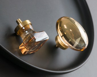 Brass Drawer Knobs Handles Glass Dresser Knob Crystal Knob Gift Glass Cabinet Pulls Handle Wardrobe Handle Knob Furniture Hardware