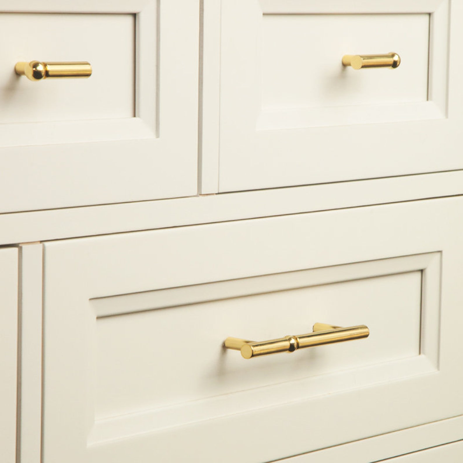 Brass Gold Cabinet Pulls Drawer Pulls Knobs Handles Solid - Etsy