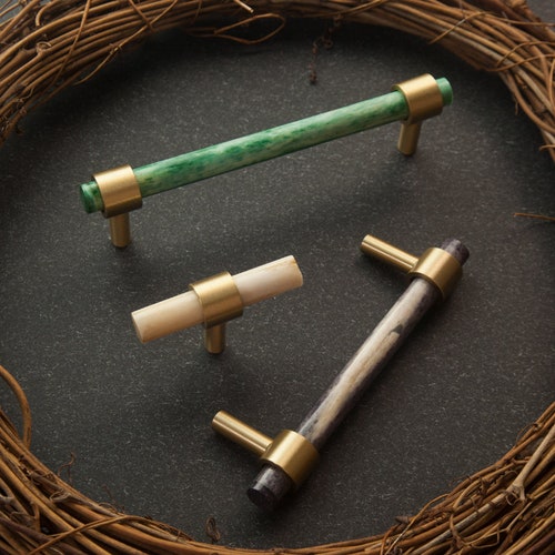 2.36 Creative Brass Horn T Bar Handles Pulls Etsy