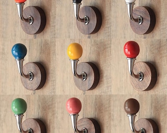 Creative Ceramics Hook,Coat Hooks, Modern Wall Hooks,Clothes Hook,handmade Coat Hangers,Cloakroom hook,Punch-free,Gift Hook Hardware