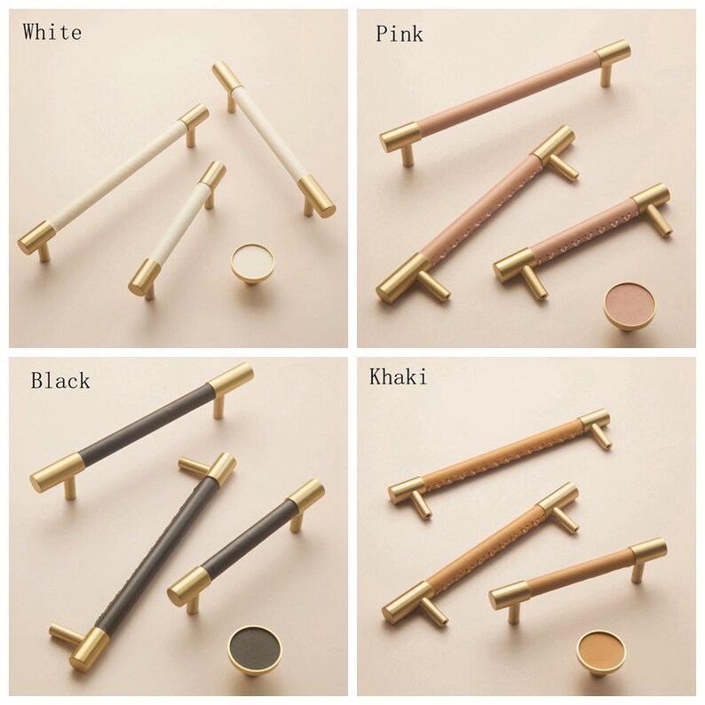 Brass Leather Pulls Drawer Pulls Knobs Handles Solid Etsy Canada