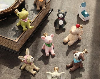 Perilla de resina con forma de animal, tirador para cajón de tocador infantil, perilla para gabinete