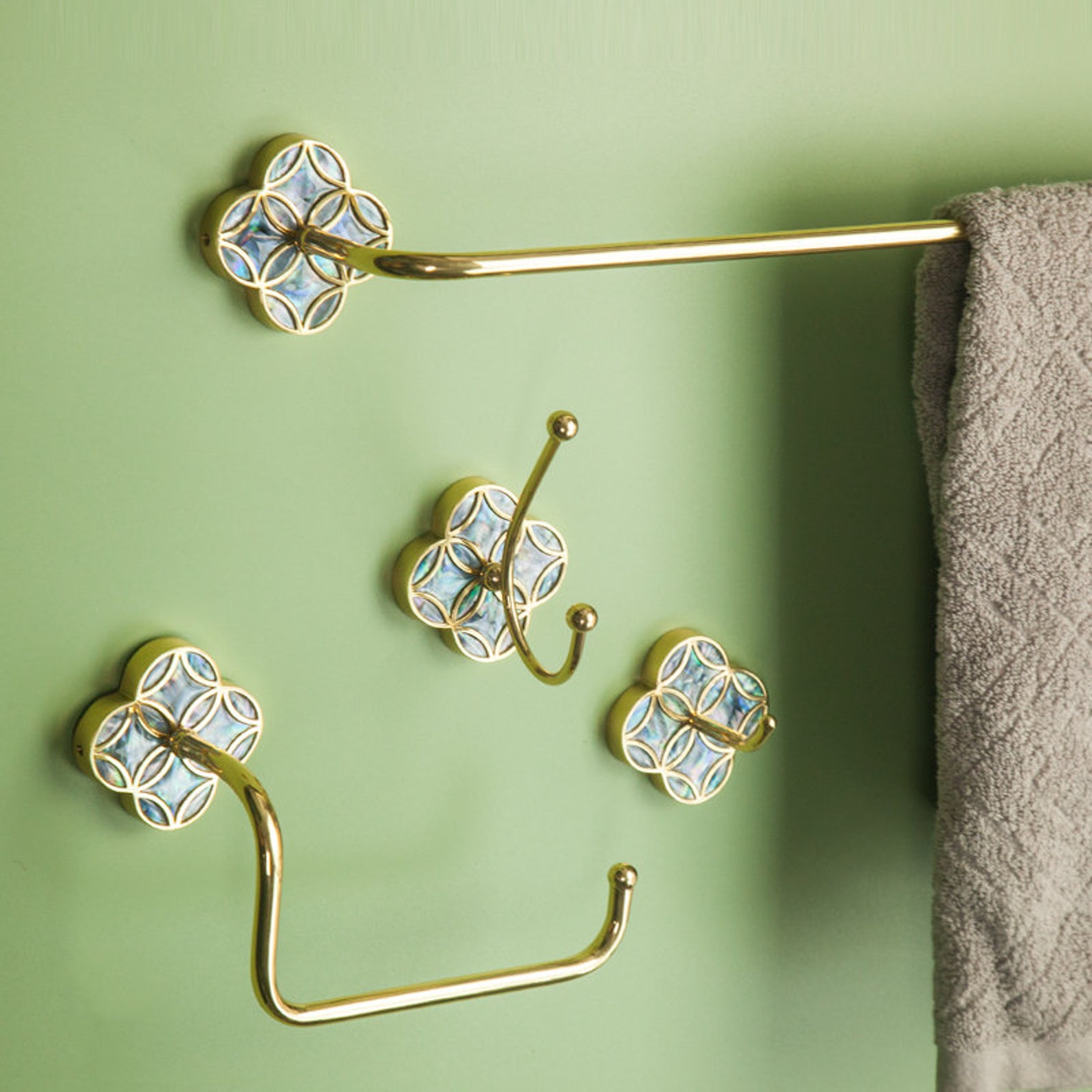 Wall Mounted Toilet Paper Holder Bathroom Holders Wall Etsy