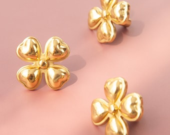 ユニークな真鍮の花のノブ引き出しノブプルキッチンキャビネットプルハンドルドレッサーノブキッチンノブ、家具ハードウェアギフト、ホームギフト