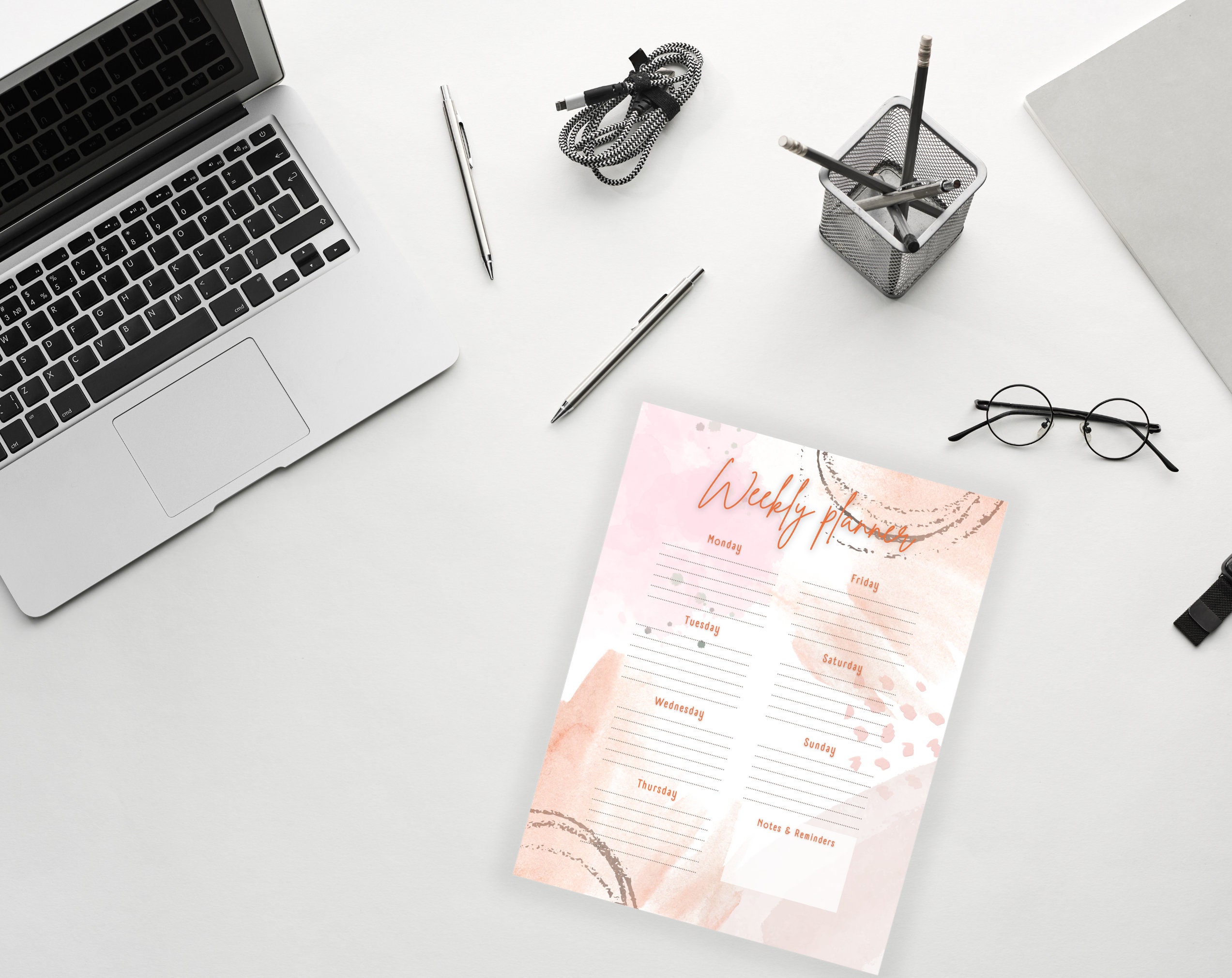 Weekly Planner Printable TODO List 2024 Weekly Planner New Etsy España